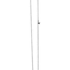 OLE LYNGGAARD COPENHAGEN Lotus halskæde snoet kæde tynd Sterling sølv med carabin (længde 80/90 cm) - 90 cm