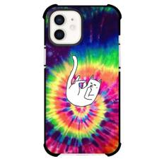 Ripndip Phone Case For iPhone Samsung Galaxy Pixel OnePlus Vivo Xiaomi Asus Sony Motorola Nokia - Ripndip Cat In Tie Dye Background