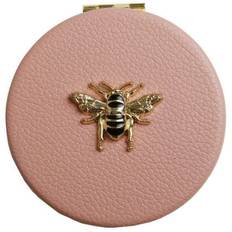 Alice Wheeler London Round Compact Mirror - Pink