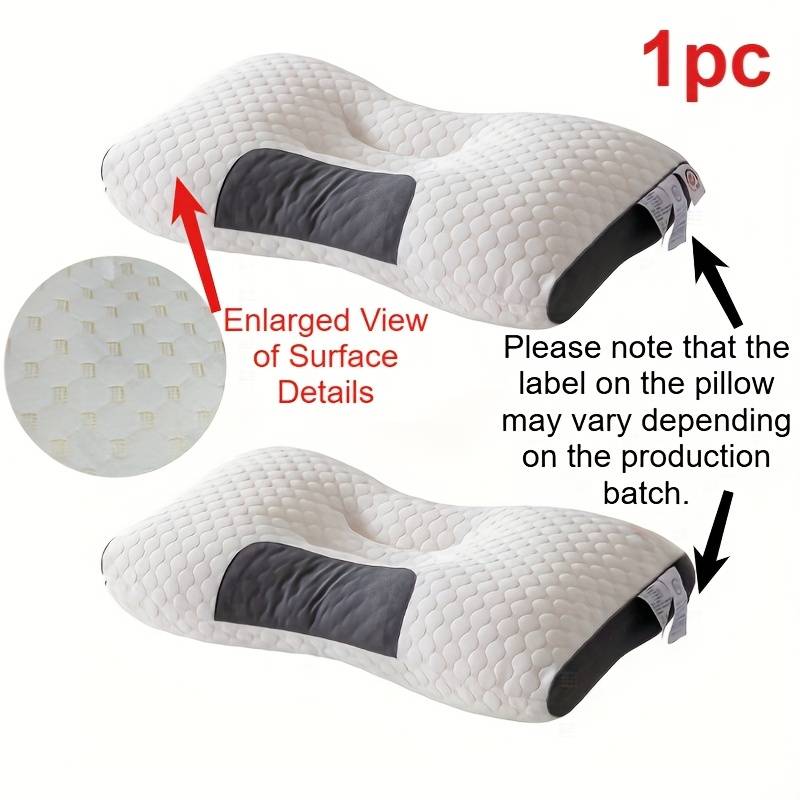 TEMU 1pc A High- Support Pillow Suitable For All - A Neck Support Pillow Machine Washable, Breathable, Soft, And Comfortable, Providing And Relaxation - Perfect For Side And Back Sleepers