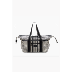 LALA BERLIN - Taske - Big bag muriel 2.0 - Canvas heritage stribe black