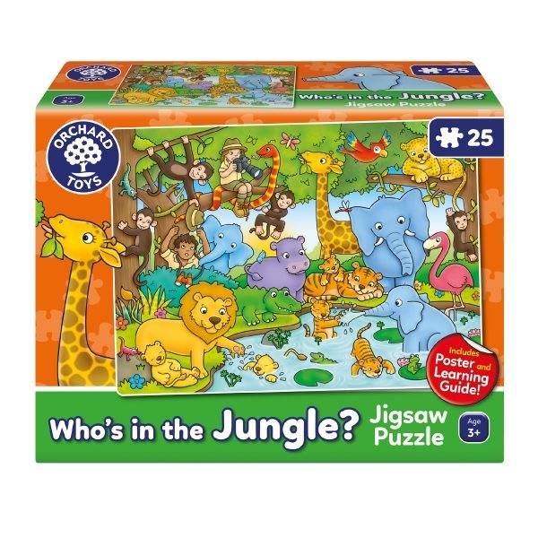 Pussel 25 bitar, who's in the jungle