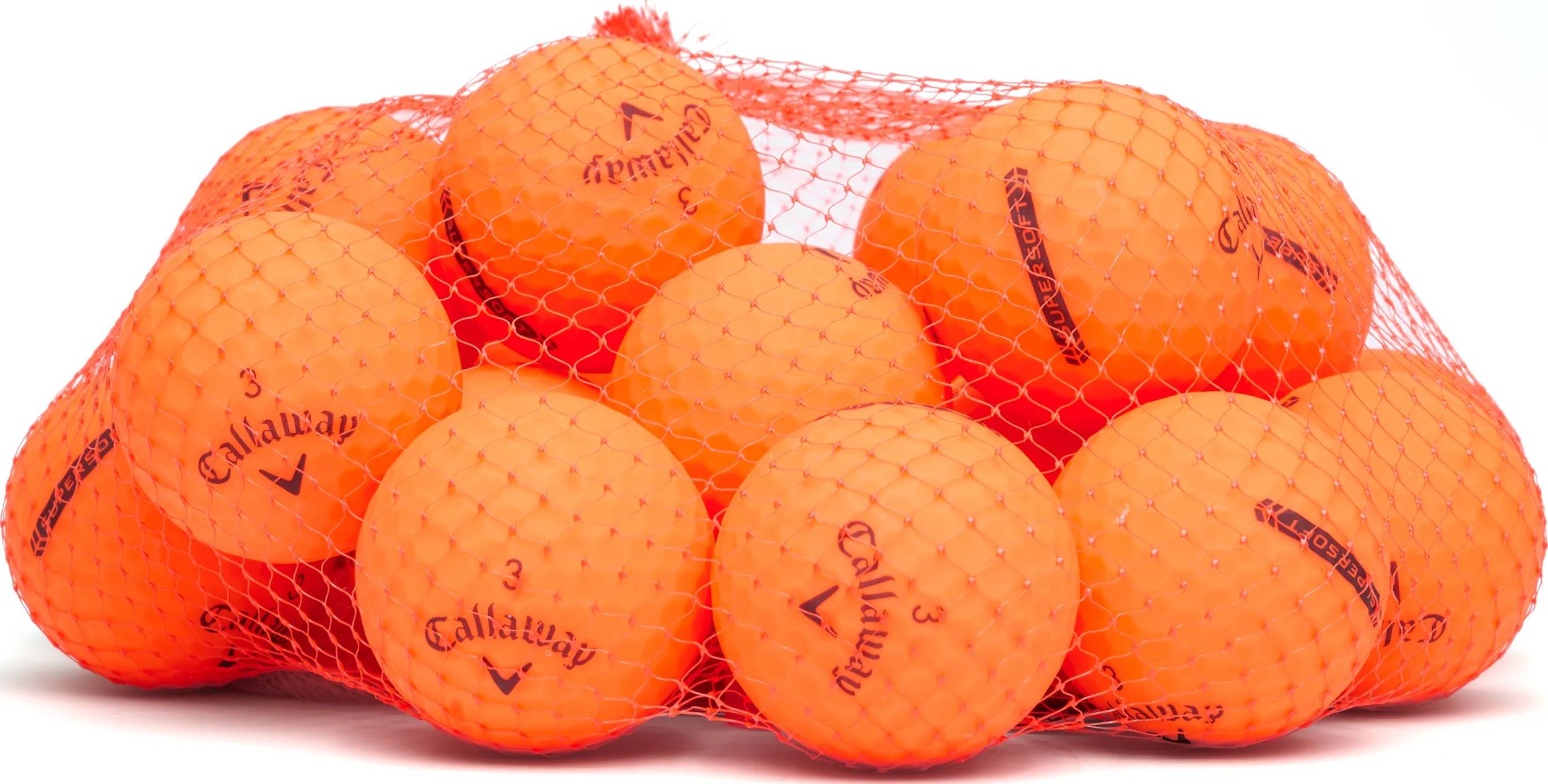 25 Callaway Supersoft Golfbälle, matte orange
