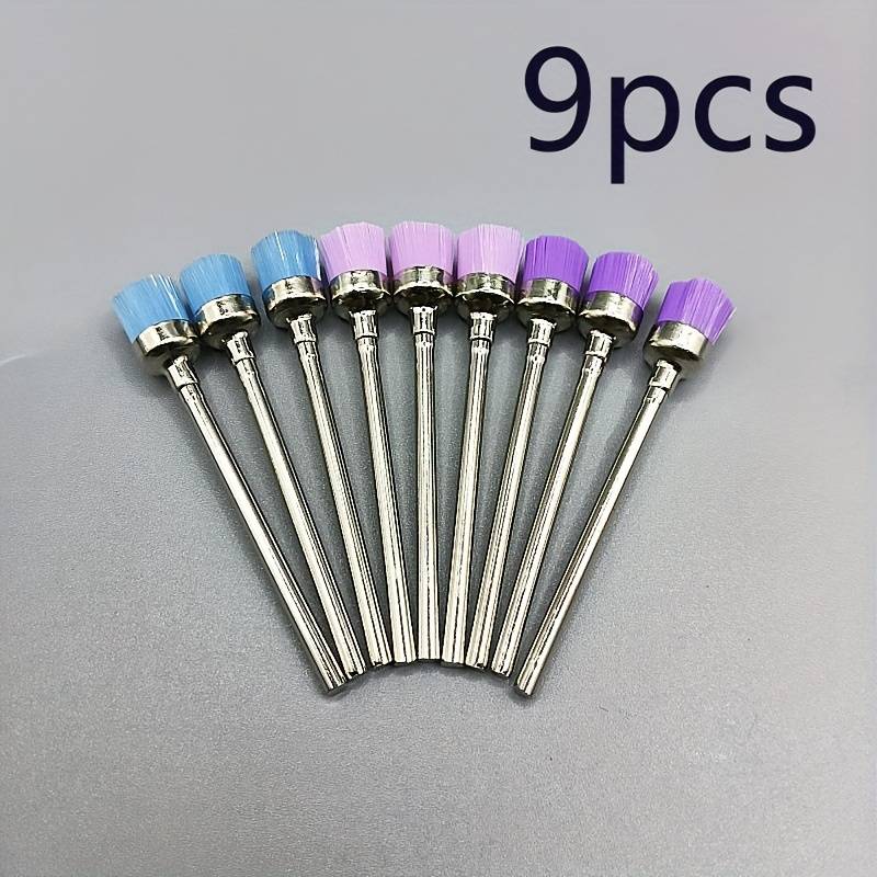 9pcs Cleaning Brush Nail Drill Set, Nail Dust Removal Cleaning Tool, Electric Nail File Milling Cutter Manicure Tool Brush Manicure Cleaning Brush, 9pcs Colorful Small Brushes
