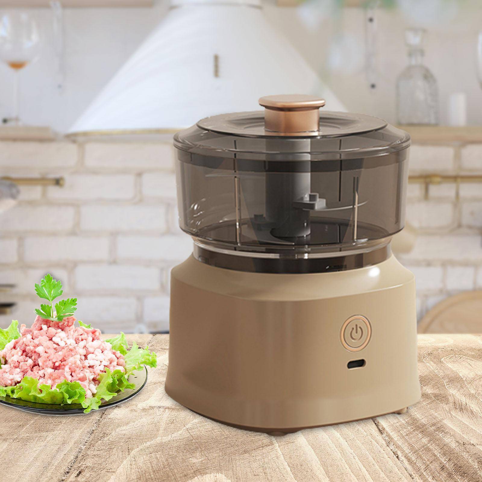 Mixer Matberedare 350ml Multipurpose Kitchen Gadget Automatisk Mini Visible Electric Vitlök