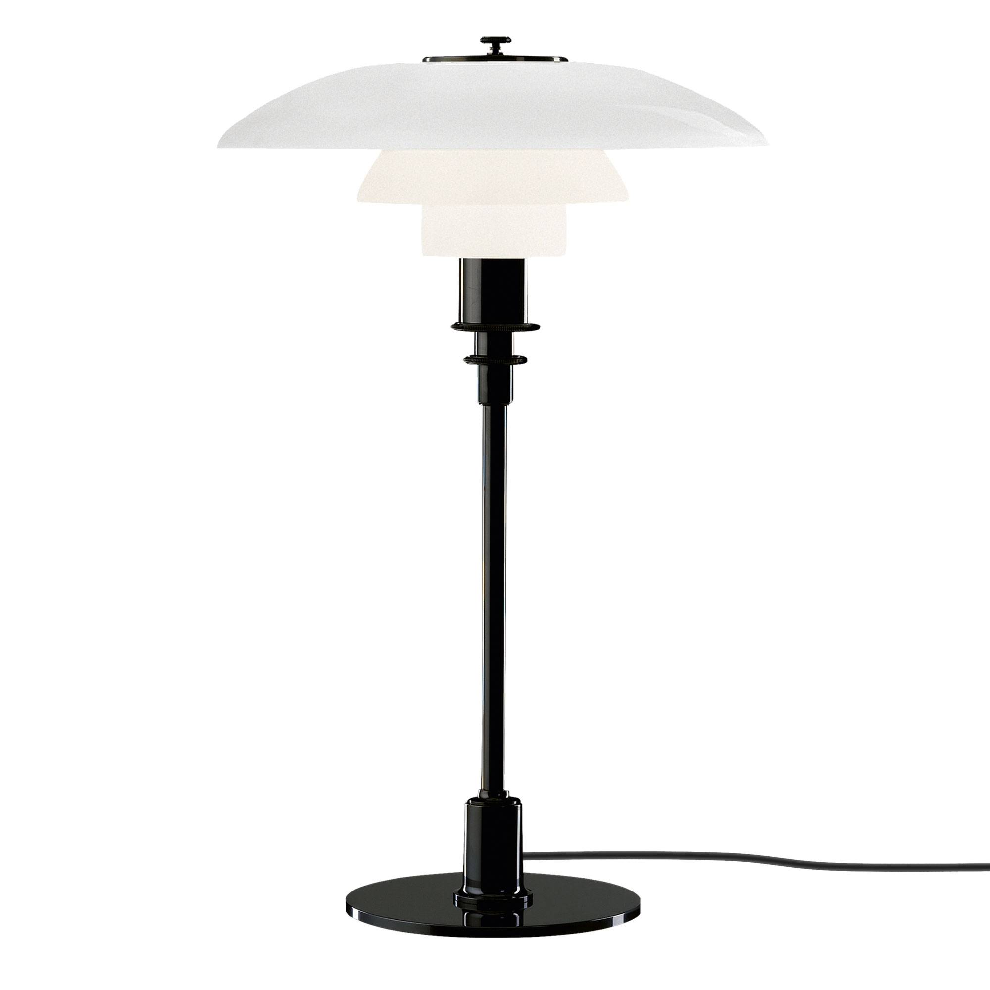 Louis Poulsen PH 3/2 Bordlampe af Poul Henningsen Sort metalliseret.