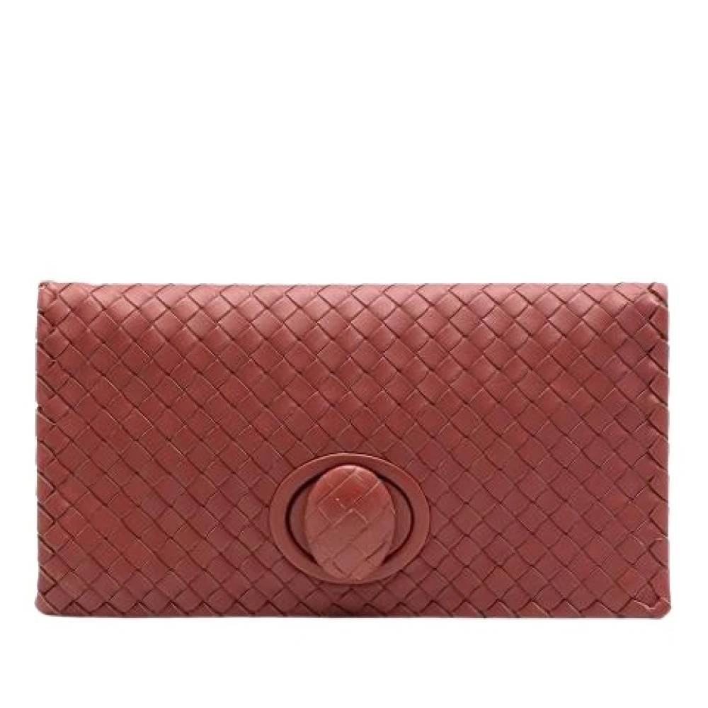 Bottega Veneta Vintage - Pre-owned Woven Nappa Leather Clutch Vintage - Dam - ONE Size - Läder