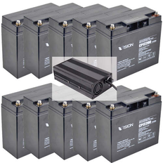 Vision 2X 60V/20Ah AGM batteripakke