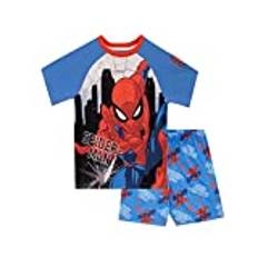 Marvel Spiderman Pyjamas för pojkar | Spider-Man Boys Short Pyjamas | 146 | Officiell Spiderman Merchandise