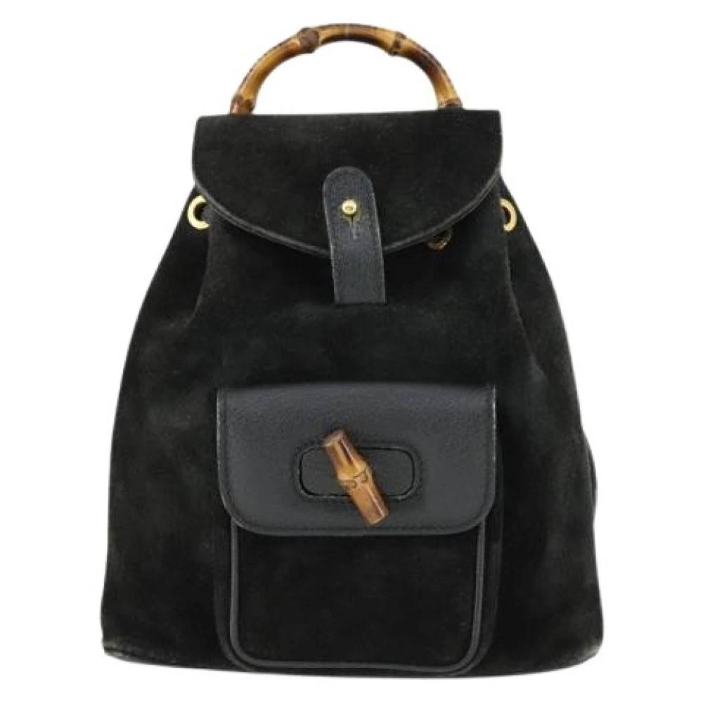 Gucci Vintage Pre-owned Ruskind Rygsæk - Vintage - Dame - Sort - ONE SIZE -