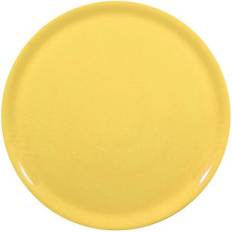 Special pizza tallerken i porcelæn, gul, dia. 31 cm - sæt med 6 stk.