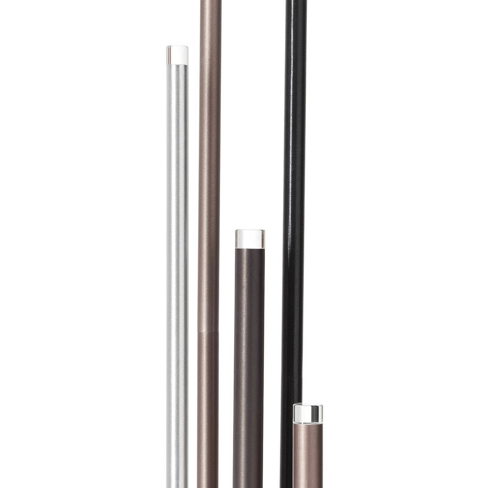 Brilliant LED golvlampa Cembalo, dimbar, Brun / rost, Vardagsrum / matsal, Metall, Modern, LED-golvlampa