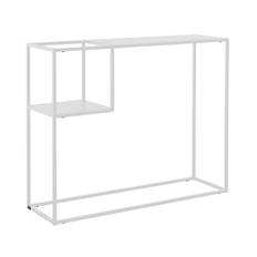 Konsolbord med 1 hylde i Metal White