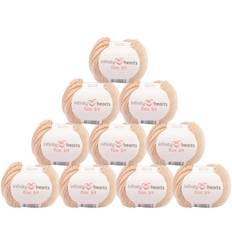 Infinity Hearts Rose 8/4 Garnpakker Unicolor 213 Beige - 10 stk