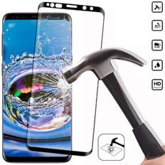 Skærmbeskyttelse Samsung S21/S21+/S9/S9+/S8/S8+/S7Edge skal Galaxy - Transparent med svart ram S21 PLUS