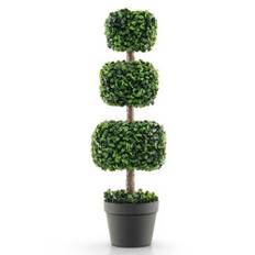 75 cm kunstig plante kunstigt træ med potte kunstig dekorativ plante potteplante grøn