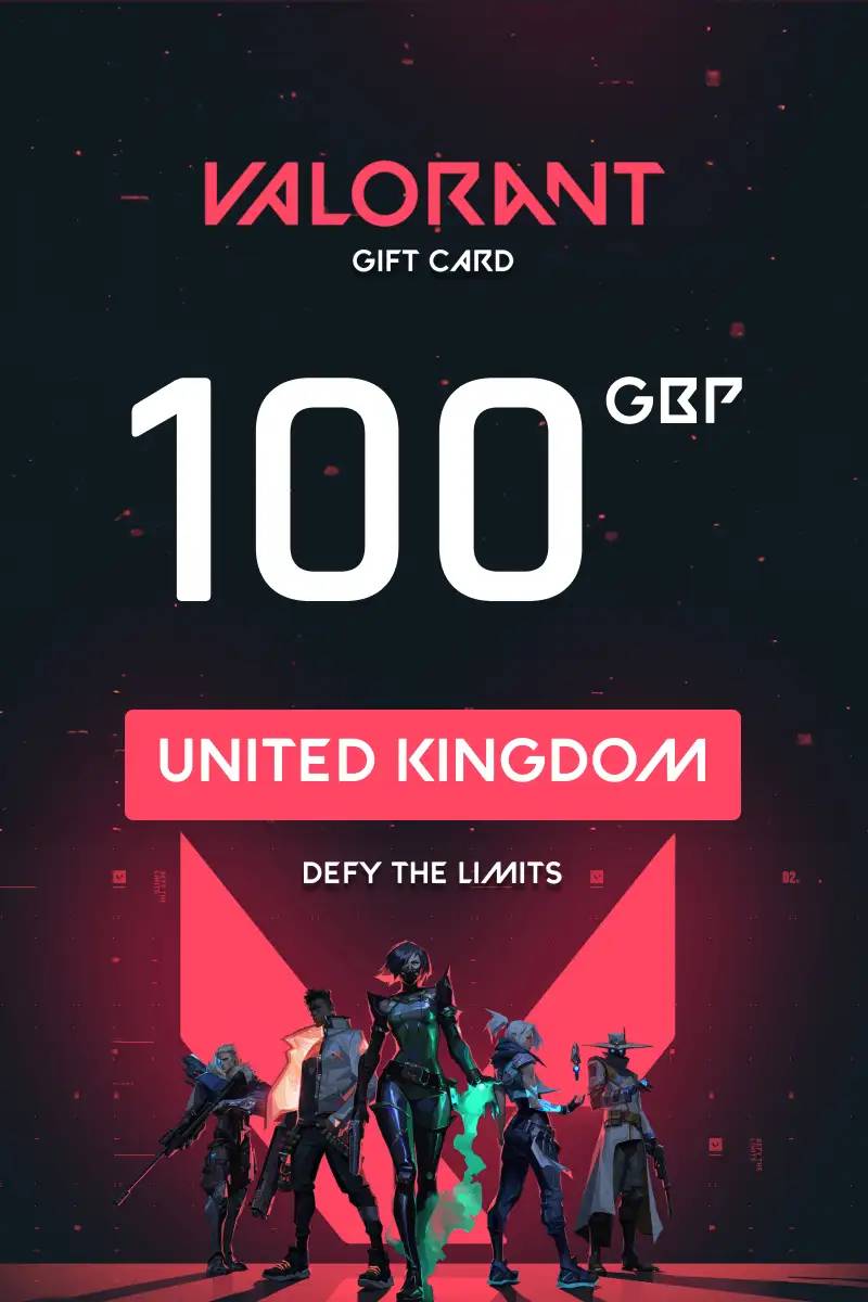 Valorant £100 GBP Gift Card (UK) - Digital Code.