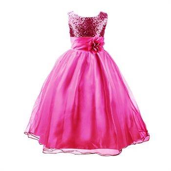 Børne festkjole; Little Isabella Marie, pink.