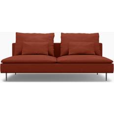 IKEA - Söderhamn 3 Seater Section Cover, Burnt Orange, Linen - Bemz