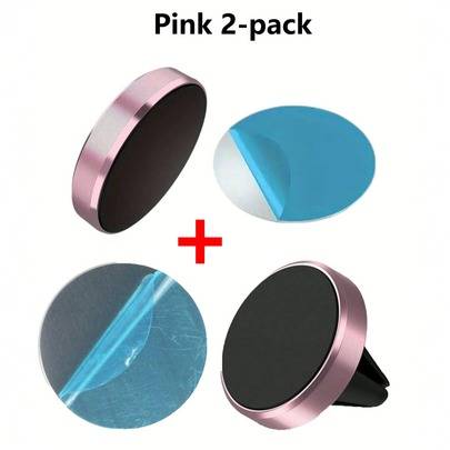 1 st universal magnetisk bilhållare, kompatibel med iPhone X, magnetisk luftventilshållare, stöder GPS-navigering kompatibel med iPhone, Android-telef - Legering flerfärgad (Multi-size)