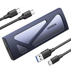 UGREEN M.2 NVMe SSD Kabinet, USB 3.2 10Gbps med Kølepude.