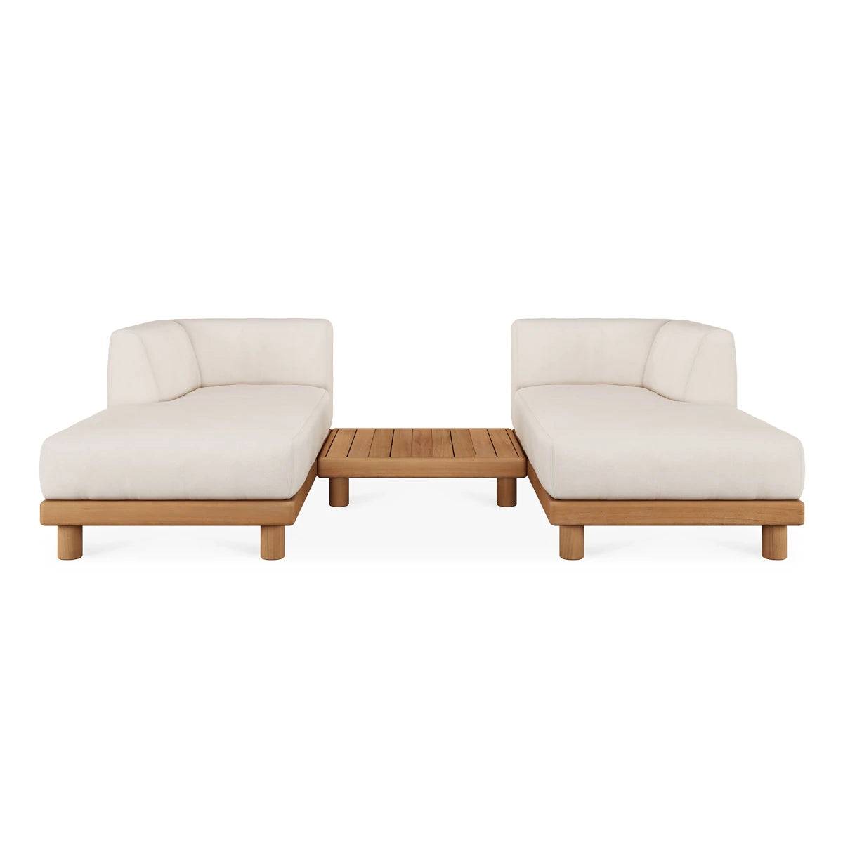 Ethnicraft Monocle Outdoor Modular Sofa Set 5 - 249x166cm.