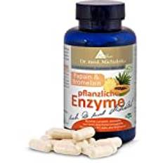 Vegetabiliska enzymer enligt Dr. med. Michalzik - innehåller växtextrakt av hög kvalitet - 100 kapslar - 340 mg bromelain per kapsel 170 mg papain - utan tillsatser - från BIOTIKON®