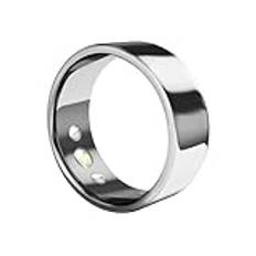 Smart Ring Fitness Ring Pulsmätare Sömnmätare Blodsyre Stegräknare Kalorier Stegräknare Fitness Tracker Health Ring IP68 Vattentät Smart Ringar For Män Kvinnor(Silver,19#)