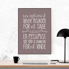 Plakat - En Optimist - colors