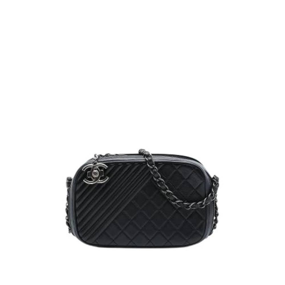 Chanel Vintage Pre-owned Coco Boy Camera Bag - Vintage - Dame - Sort - ONE SIZE - Uld