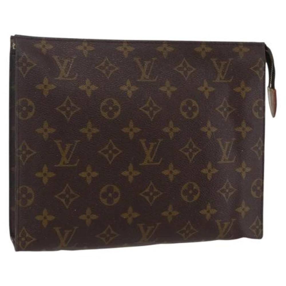 Louis Vuitton Vintage Pre-owned Canvas Clutch - Vintage - Dame - Brun - ONE SIZE -