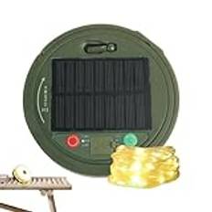 4-in-1 Rechargeable LED Camping Light With Solar Power, Waterproof Outdoor Tent Lantern, Portable And Easy To Use Multi-Mode String Lights For Hiking, Yard, Garden, Travel, And