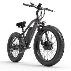 Lankeleisi MG740 PLUS 1000W*2 26" Fat Bike Dual Motor E-Mountain Bike EMTB 20Ah Samsung Battery - Blue