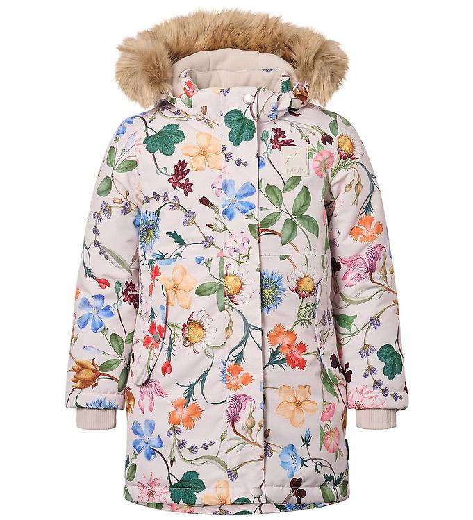 Molo Vinterjakke - Peace - Antique Flowers - Molo - 12 år (152) - Vinterjakke