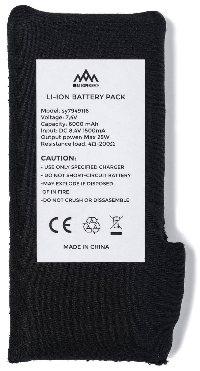Heat Experience Battery 6000 Mah For Garments
