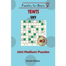 Puzzles for Brain Tents - 200 Medium Puzzles 9x9 vol. 2 - Alexander Rodriguez - 9781727889123