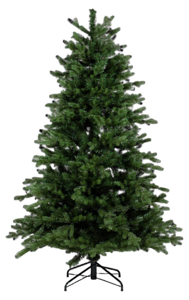 Nordic Winter kunstigt juletræ Saga med lys plast 210x134 cm