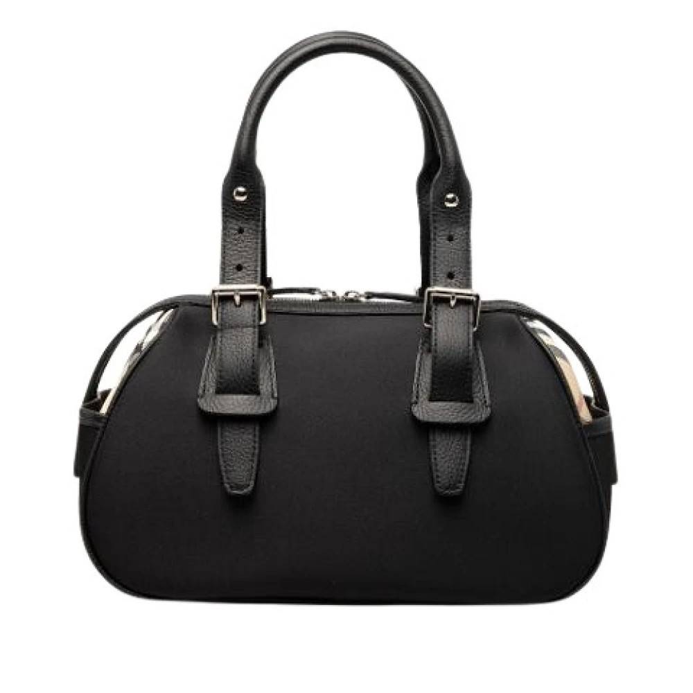Burberry Vintage Pre-owned Vintage Nylon Håndtaske - Vintage - Dame - Sort - ONE SIZE - Nylon