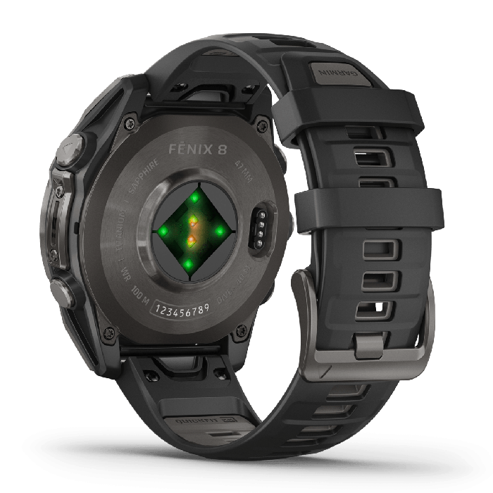 Garmin fenix 8 - 47mm, AMOLED, Sapphire, Carbon Grey Titanium/Black