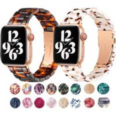 Resin Strap+Watch Case for Apple Watch Band Series SE 7 6 5 Watch Cover for Iwatch Bracelet 41mm 45mm 40mm 44mm Watchband