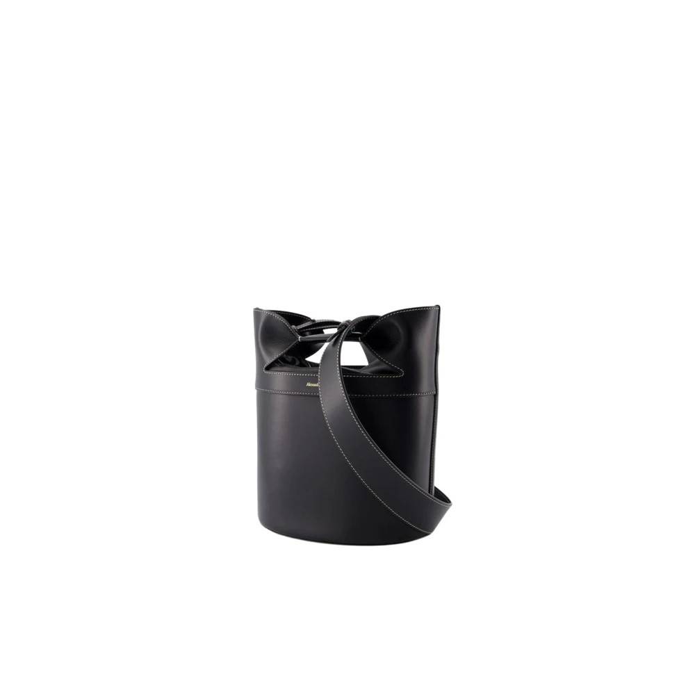 Alexander McQueen Læder Skuldertaske - Tasker - Dame - Sort - ONE SIZE - Uld