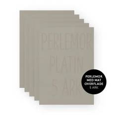 Perlemors karton Platin A4 200g 5stk