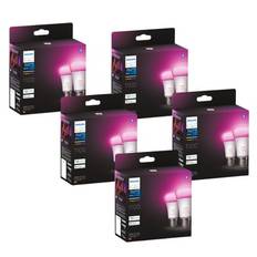 Philips Hue E27 LED-pære, Color & White Ambiance, 1100lm, Zigbee + Bluetooth (10 pak)