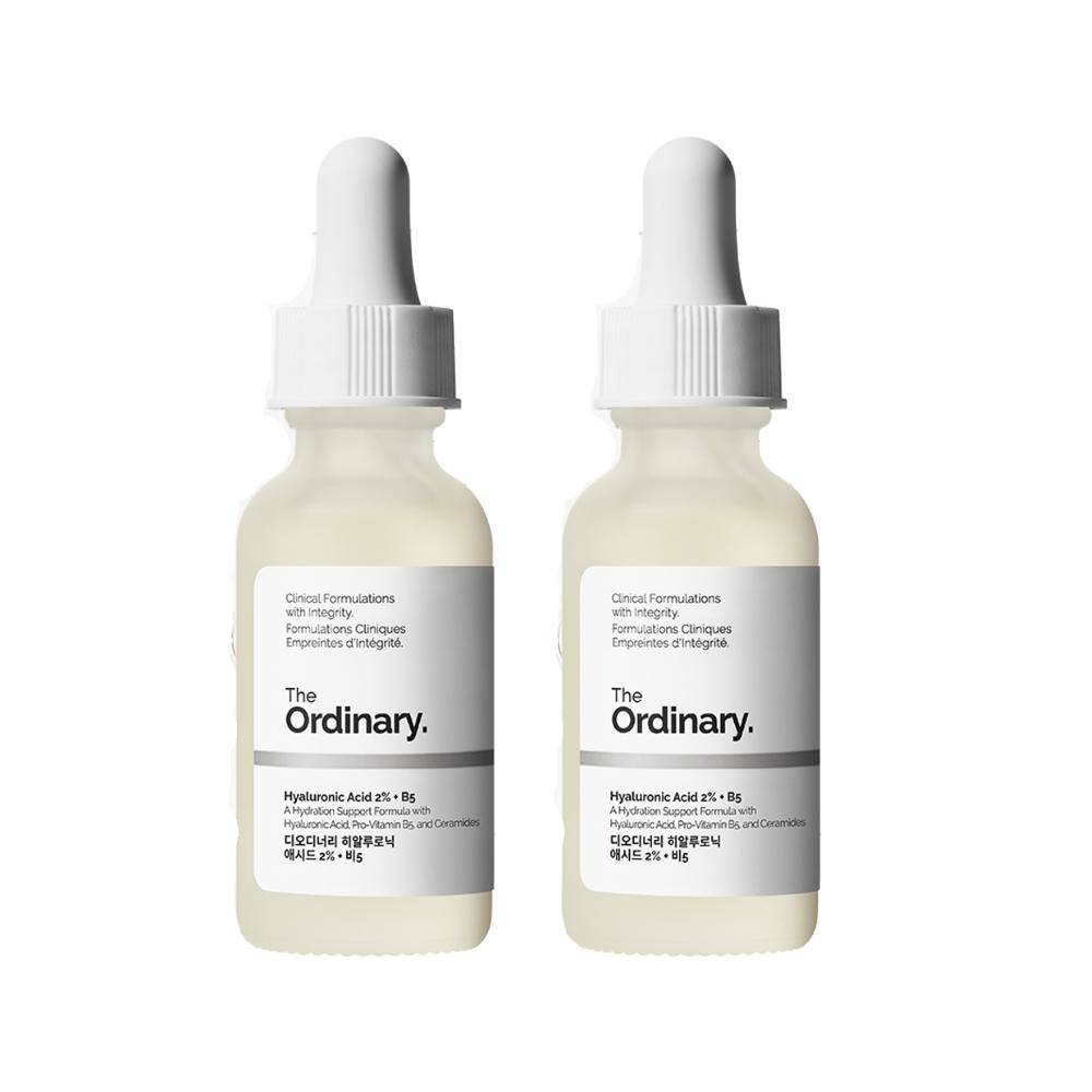 The Ordinary Hyaluronic Acid 2% + B5 (Set of 2) - 30ml x 2 Multi-Molecular Weight Hydration Serum with Vitamin B5