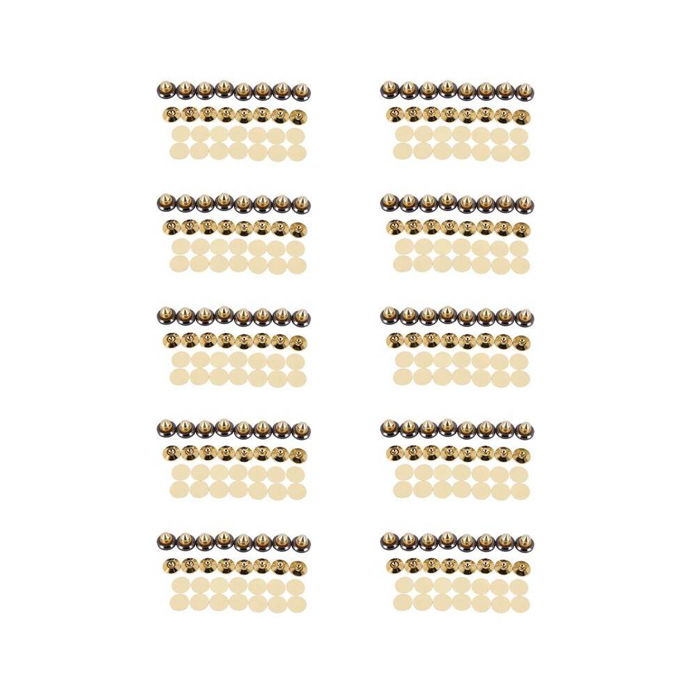 80 Set Golden-Plated Speaker Spikes, Speaker Stands CD Audio Subwoofer Amplifier Turntable Isolation Feet
