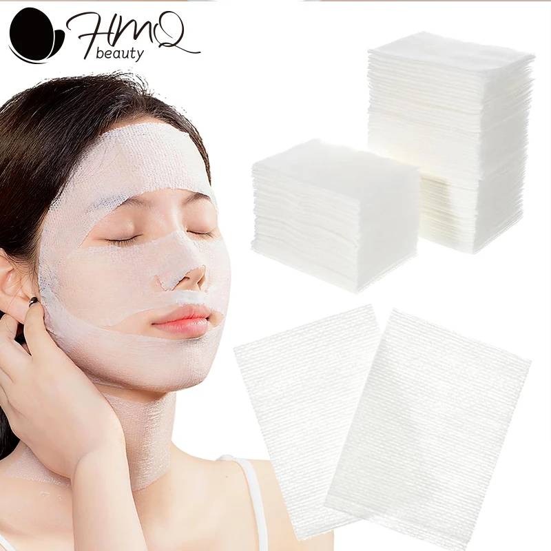240/50pcs Disposable Cosmetic Wet Compress Cotton Pads Stretchable Cotton Pads for Makeup Remover Skin Care Makeup Accessories