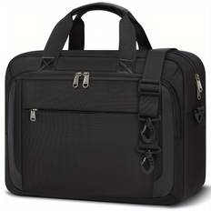 TEMU Newhey Laptop Bag For Men 17.3/15.6 Inch Laptop Bag Briefcase Shoulder Messenger Bag Computer Bag Laptop Case For Travel/business, Black