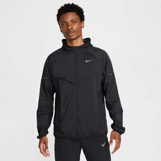 Nike Men's Repel Uv Running Jacket Stride Löparkläder Black/Black - Large