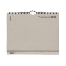 Kalender Vecka 2025/2026 Beige