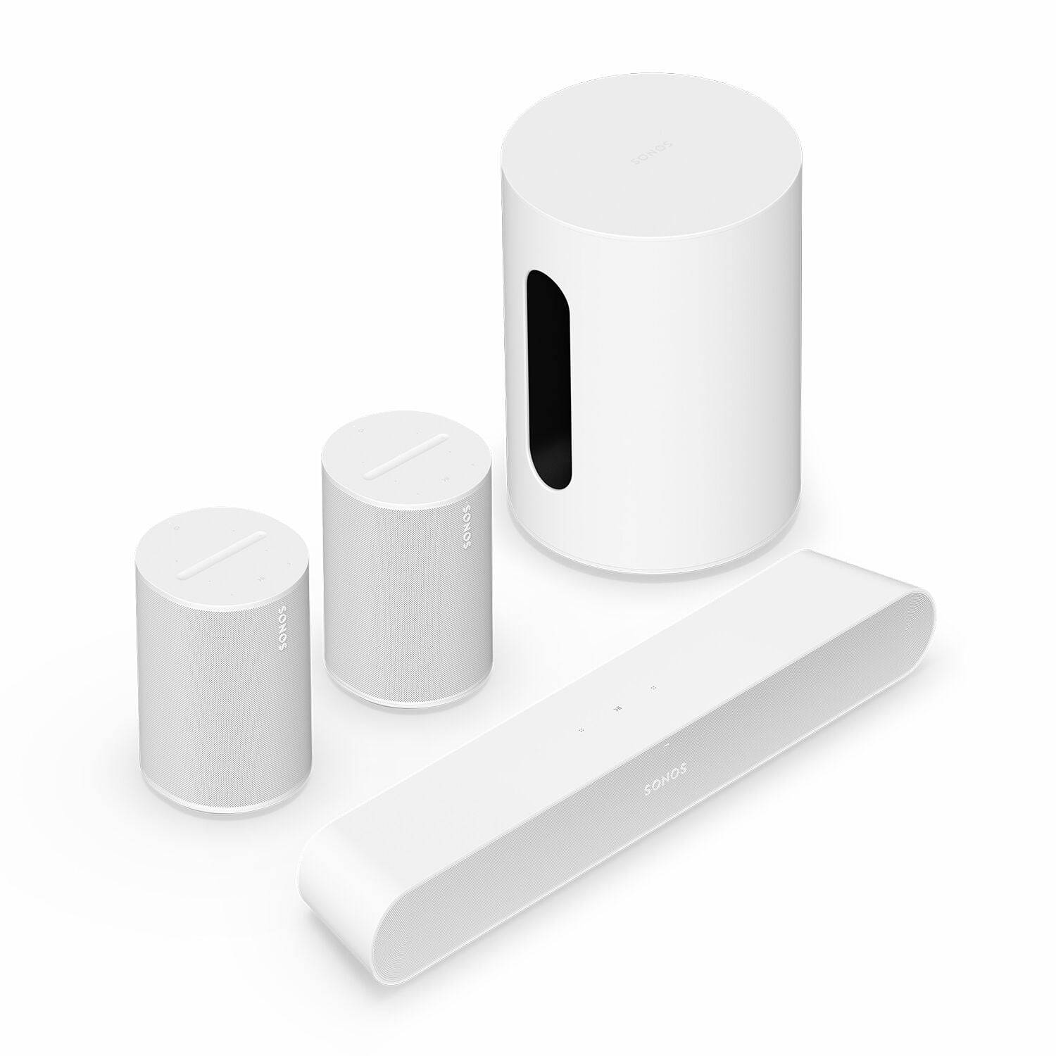 Sonos Ray + Era 100 + Sub Mini Soundbar system/pakke - 3 års medlemsgaranti